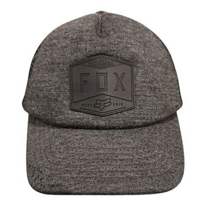 Fox Racing Hat Mens OS Gray Black SnapBack Truck Hat Adjustable